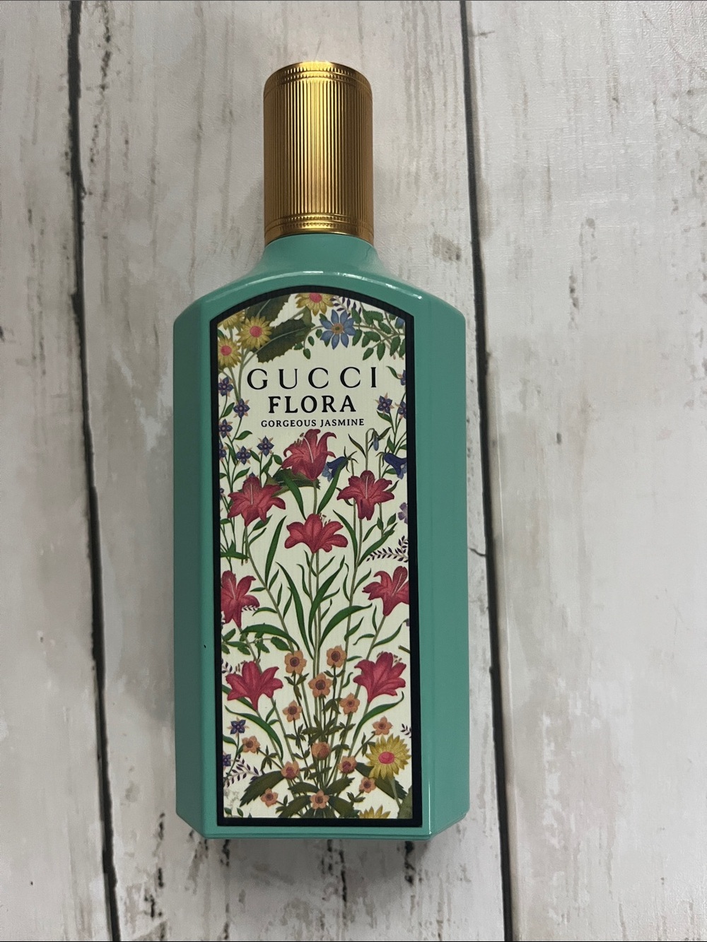 Gucci Flora Gorgeous Jasmine Body Mist - Teal & Gold Accents
